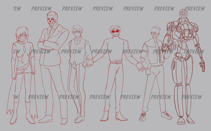 Characters(Line Art)